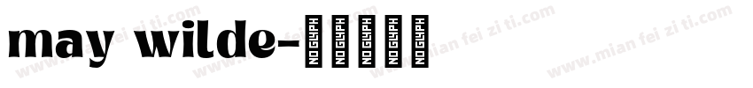 may wilde字体转换